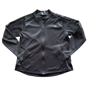 Adidas Women's Essentials Black Team Issue Bomber Jacket Size Large